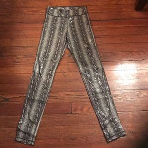 Joe’s Jeans Foiled Snake Skin Print Leggings